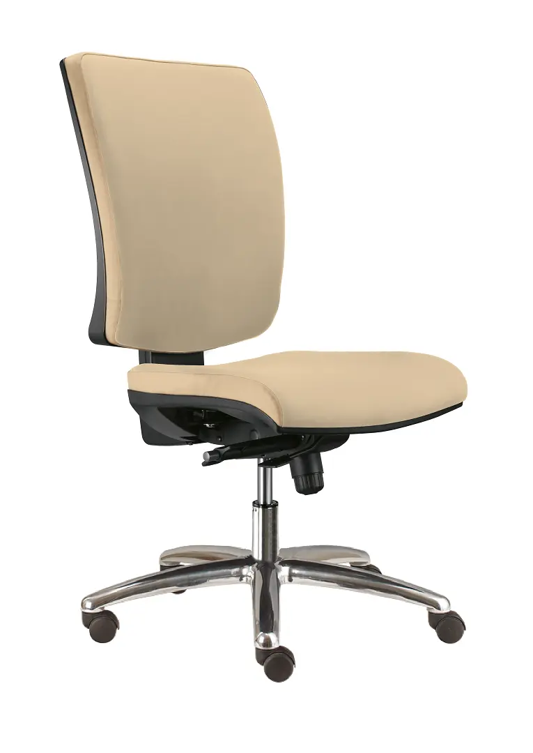 BOLZANO CR ASYN židle kancelářská, koženka AN 096 - koženka béžová